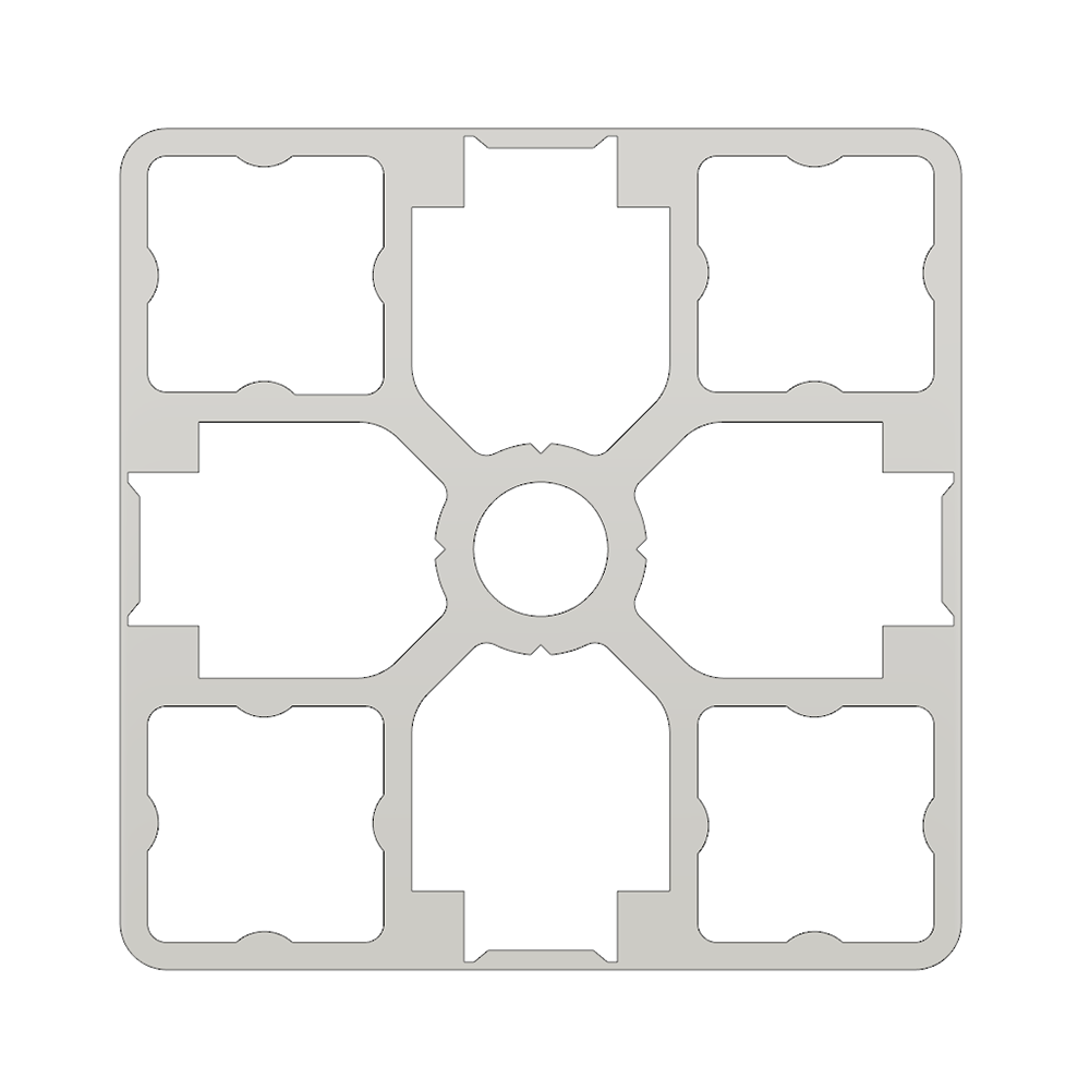 10-4545S4-0-500MM MODULAR SOLUTIONS EXTRUDED PROFILE<br>45MM X 45MM SMOOTH SIDES TEAR AWAY, CUT TO THE LENGTH OF 500 MM